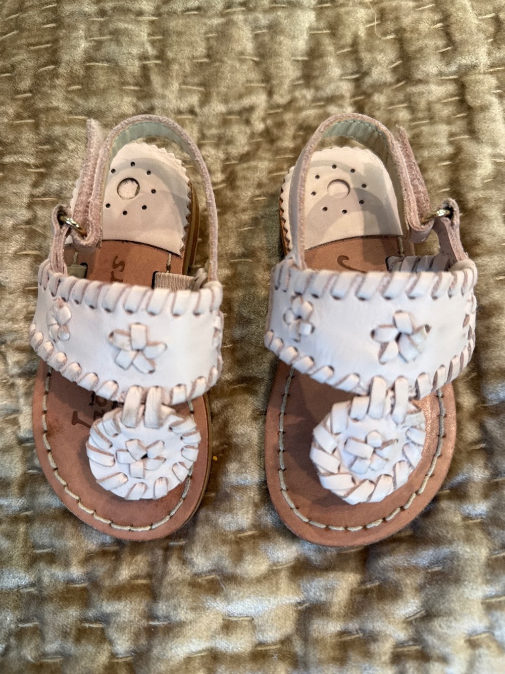 Baby Jack Roger’s sandals pink leather size 5